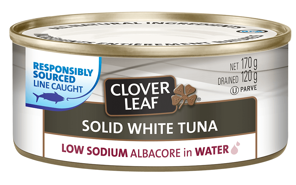 Low Sodium Solid White Tuna Albacore In Water Clover Leaf