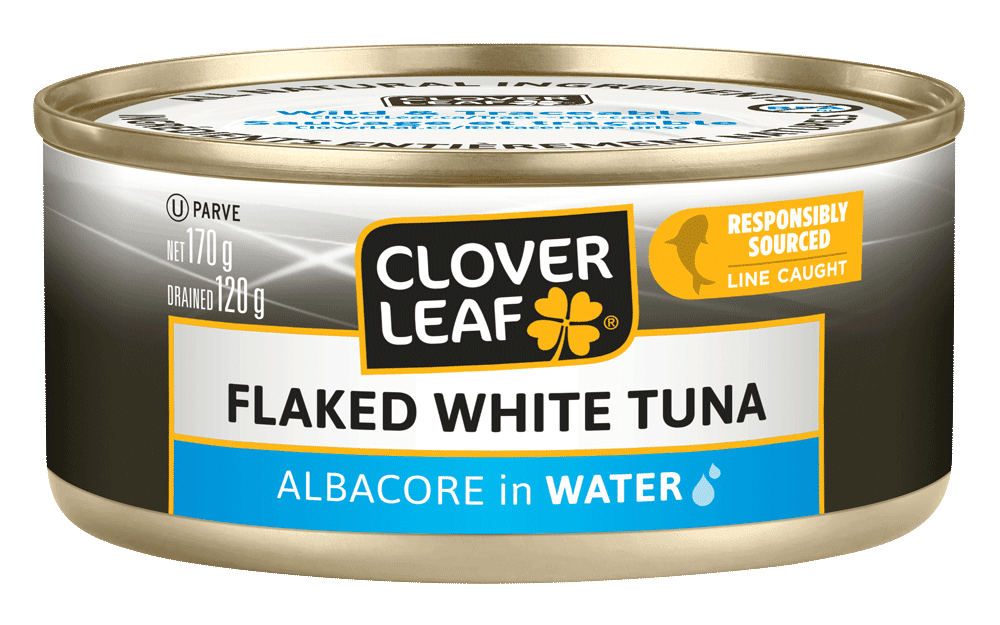 Flaked White Tuna Albacore In Water Clover Leaf